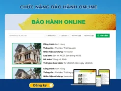 Chức năng bảo hành online
