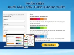 Phần mềm Phối màu sơn theo phong thủy