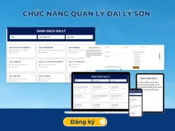 Chức năng quản lý đại lý sơn trên website